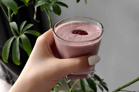 Napindító rózsaszín turmix recept vörös amaránt mikrozölddel